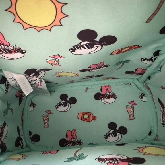Disney Loungefly Mickey & Minnie Summer At The Beach Mini Backpack - Picture 4 of 11